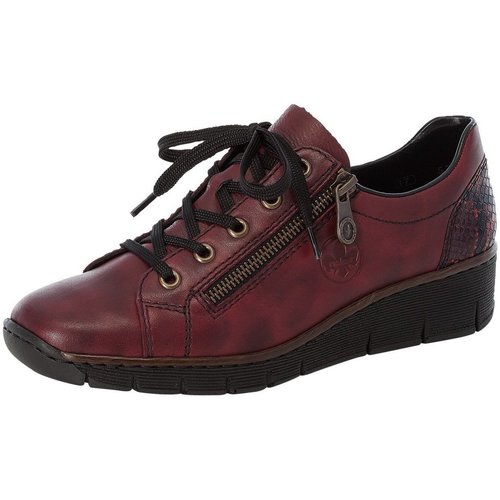 Schuhe Damen Derby-Schuhe & Richelieu Rieker Schnuerschuhe 53702-35 Rot
