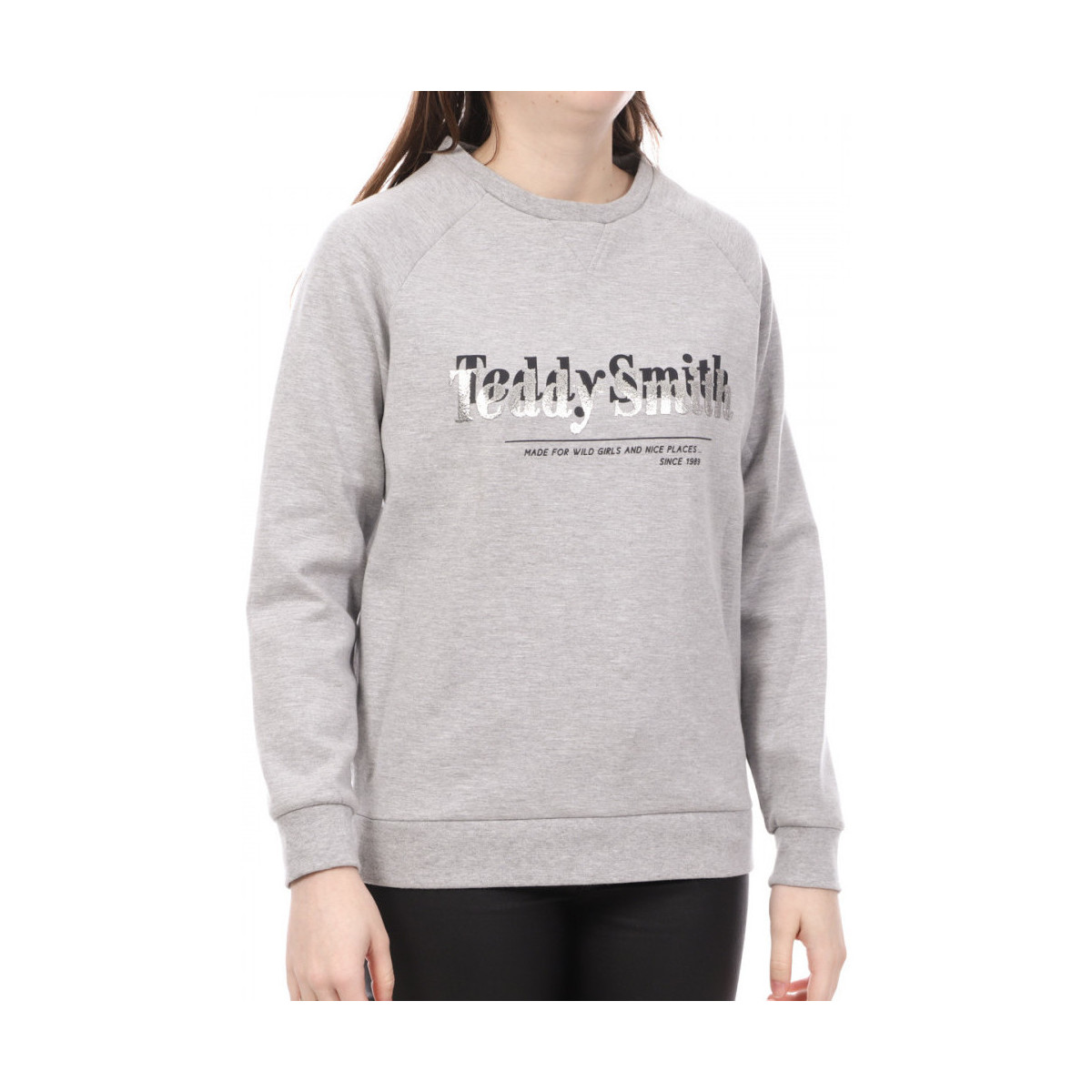 Kleidung Damen Sweatshirts Teddy Smith 30814654D Grau