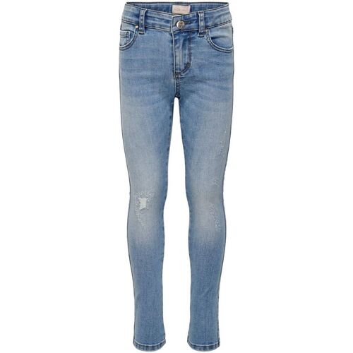 Kleidung Mädchen Jeans Only 15253097 RACHEL-LIGHT MEDIUM DENIM Blau