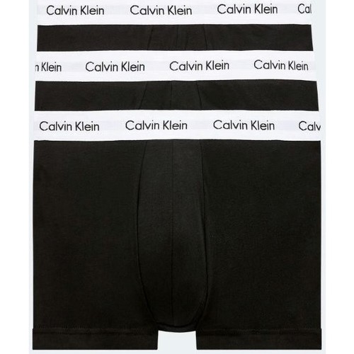 Unterwäsche Herren Boxershorts Calvin Klein Jeans 0000U2664G 3P LR TRUNK Schwarz