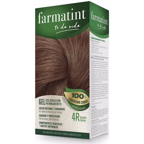 Beauty Haarfärbung Farmatint Gel Coloración Permanente 4r-castaño Cobrizo 
