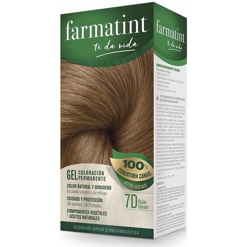 Beauty Haarfärbung Farmatint Gel Coloración Permanente 7d-rubio Dorado 