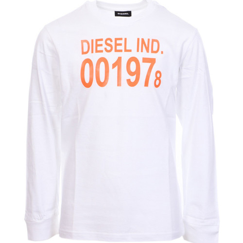 Kleidung Jungen T-Shirts & Poloshirts Diesel 00J4YC-00YI9 Weiss