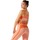 Kleidung Damen Sport BHs Asics Cropped Logo Seamless Bra Orange