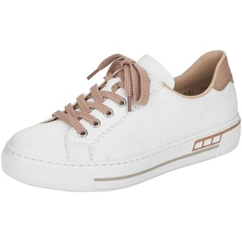 Schuhe Damen Derby-Schuhe & Richelieu Rieker Schnuerschuhe  Sneaker L88W2-80 weiß