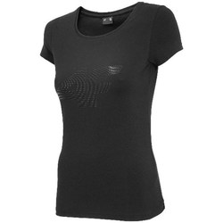 Kleidung Damen T-Shirts 4F TSD005 Schwarz