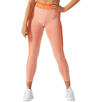 Kleidung Damen Hosen Asics Cropped Logo Seamless Tight Orange