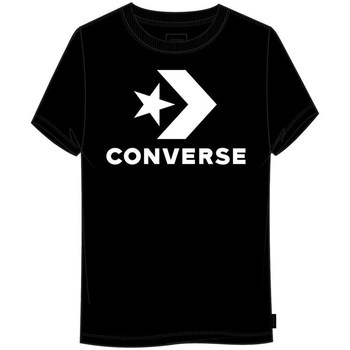 Kleidung Damen T-Shirts Converse Star Chevron Center Front Schwarz