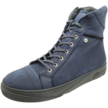 Schuhe Damen Sneaker High Wolky Bequemschuhe Wheel 02075 blau