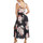 Kleidung Damen Kleider Lisca Langes Sommerkleid Hawaii Schwarz