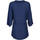Kleidung Damen Pareo Lisca Strandtunika mit Dreiviertel-Ärmeln Panama Blau