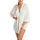 Kleidung Damen Pareo Lisca Strandtunika mit Dreiviertel-Ärmeln Panama Weiss