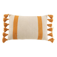 Home Kissen J-line COUSSIN PLAG RAY RECT COT OCRE (40x60x12cm) Gelb
