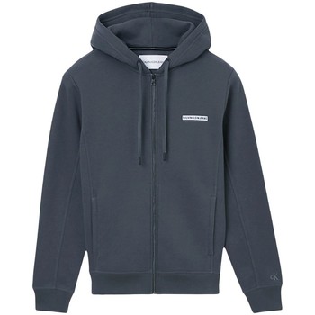 Kleidung Herren Sweatshirts Calvin Klein Jeans Zip up hoodie Grau