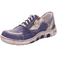 Schuhe Damen Sneaker Low Kacper Schnuerschuhe 2-0225 blau