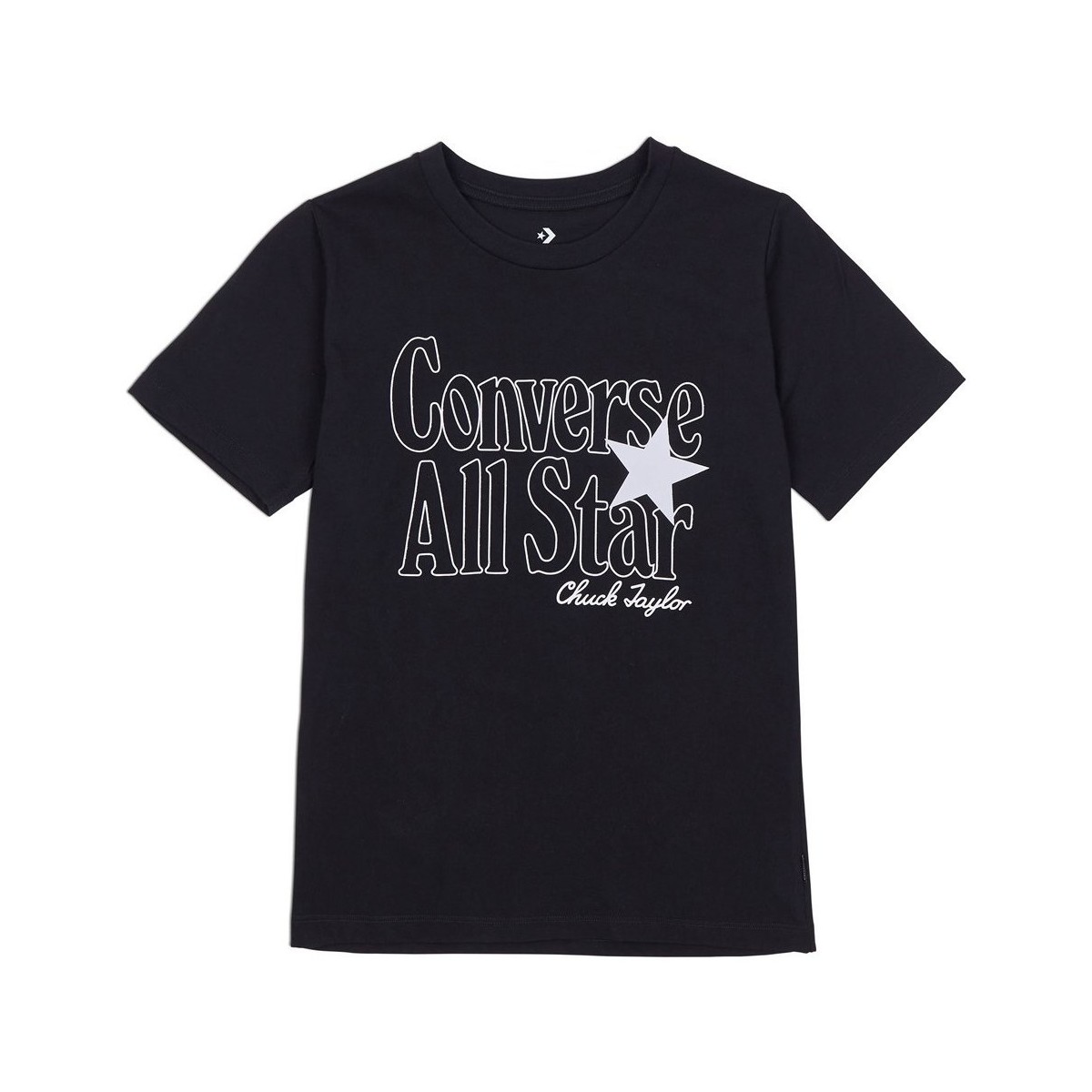 Kleidung Damen T-Shirts Converse A Star Graphic Tee Schwarz