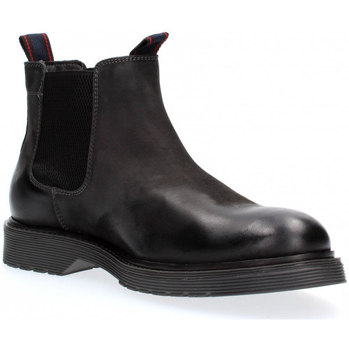 Schuhe Herren Klassische Stiefel Jack & Jones 12140924 LEYTON-PIRATE BLACK Schwarz