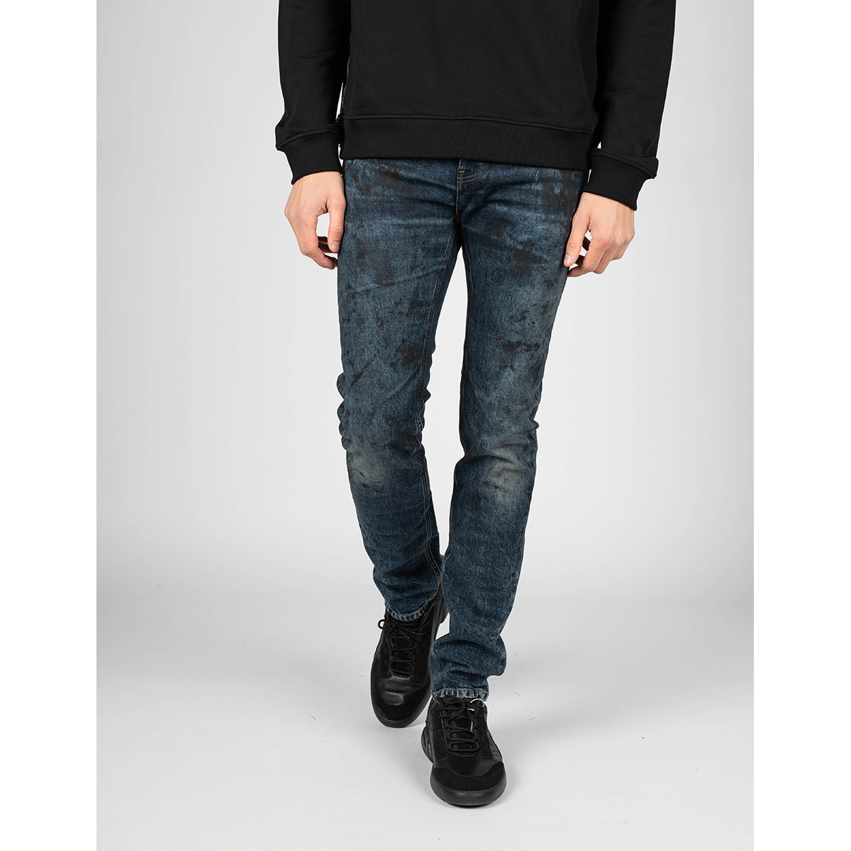 Kleidung Herren 5-Pocket-Hosen Les Hommes LKD320 512U | 5 Pocket Slim Fit Jeans Blau