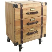 Home Koffer / Aufbewahrungsboxen Signes Grimalt Möbel Mit 3 Schubladen Braun