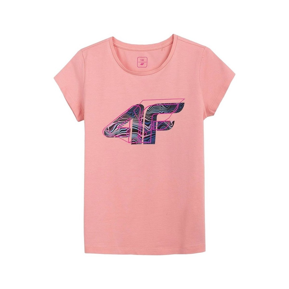 Kleidung Mädchen T-Shirts 4F JTSD003A Rosa