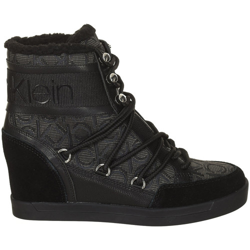 Schuhe Damen Low Boots Calvin Klein Jeans B4E00189-BLACK-BLACK Schwarz