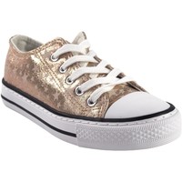 Schuhe Damen Multisportschuhe Bubble Bobble Leinwand mädchen  a3513 gold Silbern