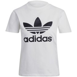 Kleidung Damen T-Shirts adidas Originals adidas Adicolor Classics Trefoil Tee Weiss