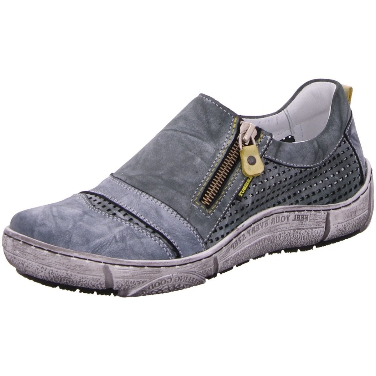Schuhe Damen Slipper Krisbut Slipper 2521-2-1 Grau
