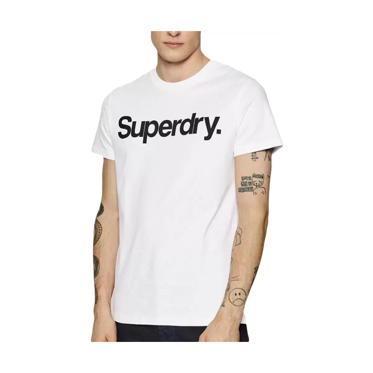 Kleidung Herren T-Shirts Superdry Classic logo Weiss