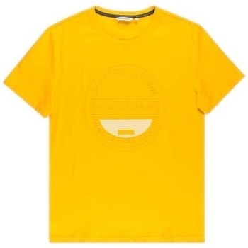 Kleidung Herren T-Shirts Antony Morato Tshirt Męski Super Slim Fit Gold Gelb