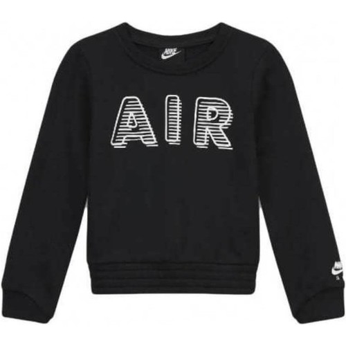Kleidung Mädchen Sweatshirts Nike SUDADERA NEGRA NIA  AIR 36G718 Schwarz