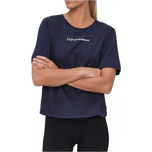 Kleidung Damen T-Shirts & Poloshirts Emporio Armani EA7 6KTT01 TJAQZ Blau