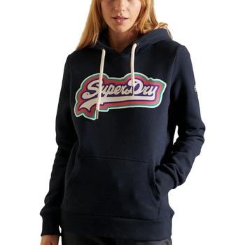 Kleidung Damen Sweatshirts Superdry Rainbow hood Blau