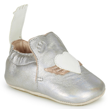 Schuhe Kinder Ballerinas Easy Peasy MY BLUBLU AILE Silbern