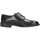 Schuhe Herren Derby-Schuhe Made In Italia 2642 Derby Mann Schwarzer Lederboden Schwarz