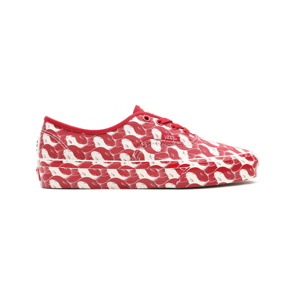 Schuhe Herren Skaterschuhe Vans Authentic Rot