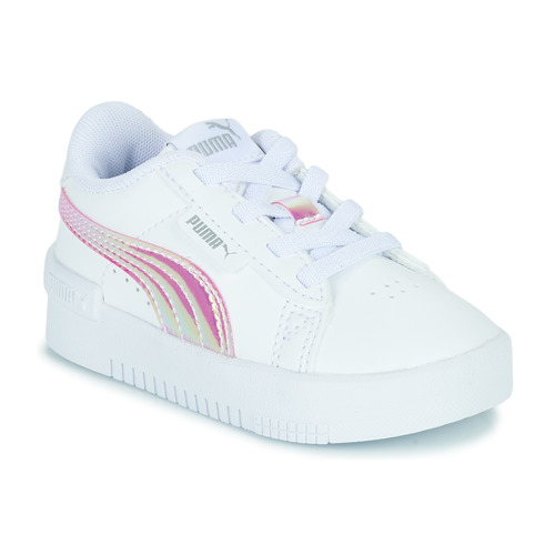 Schuhe Kinder Sneaker Low Puma Jada Holo AC Inf Weiss / Rosa