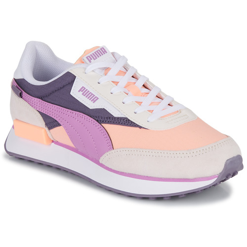 Schuhe Damen Sneaker Low Puma FUTURE RIDER PLAY ON Beige / Violett
