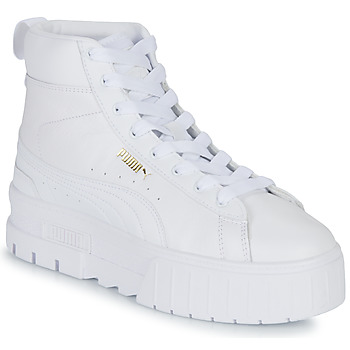 Schuhe Damen Sneaker High Puma Mayze Mid Weiss / Gold