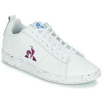 Schuhe Damen Sneaker Low Le Coq Sportif COURTCLASSIC W SPORT Weiss / Violett