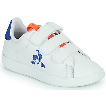 Schuhe Herren Sneaker Low Le Coq Sportif COURTSET PS SPORT Weiss / Orange / Blau