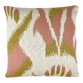 Home Kissen Malagoon Ikat knitted cushion lurex pink (NEW) Rosa