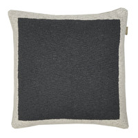 Home Kissen Malagoon Solid knitted poster cushion black Schwarz