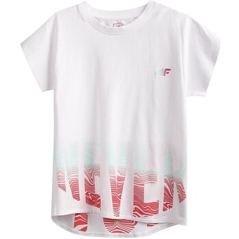 Kleidung Mädchen T-Shirts 4F JTSD006 Weiß, Rot