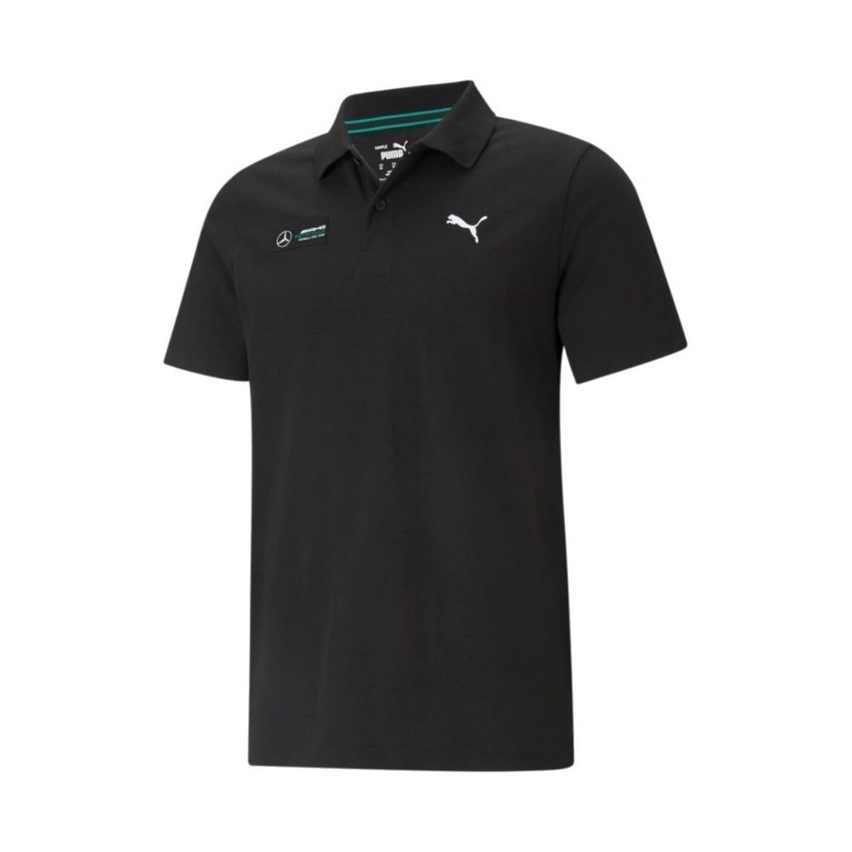 Kleidung Herren T-Shirts Puma Mercedes F1 Essentials Polo Schwarz