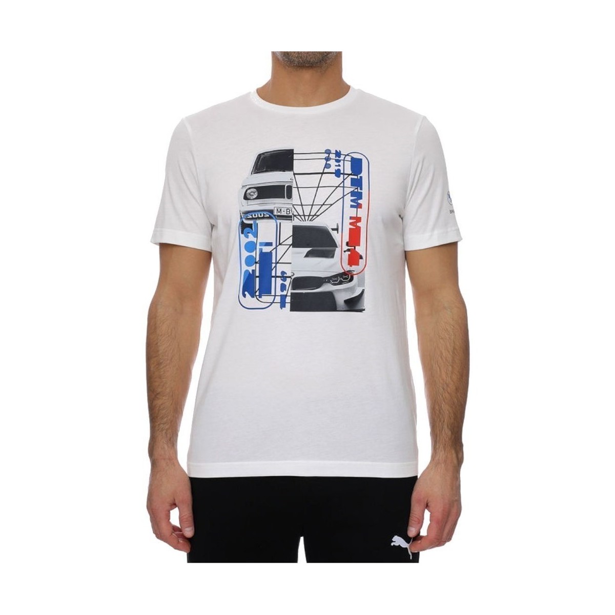 Kleidung Herren T-Shirts Puma Bmw Motorsport Graphic Tee Weiß, Schwarz
