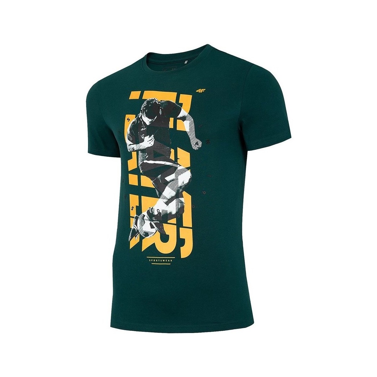Kleidung Herren T-Shirts 4F TSM011 Grün, Gelb