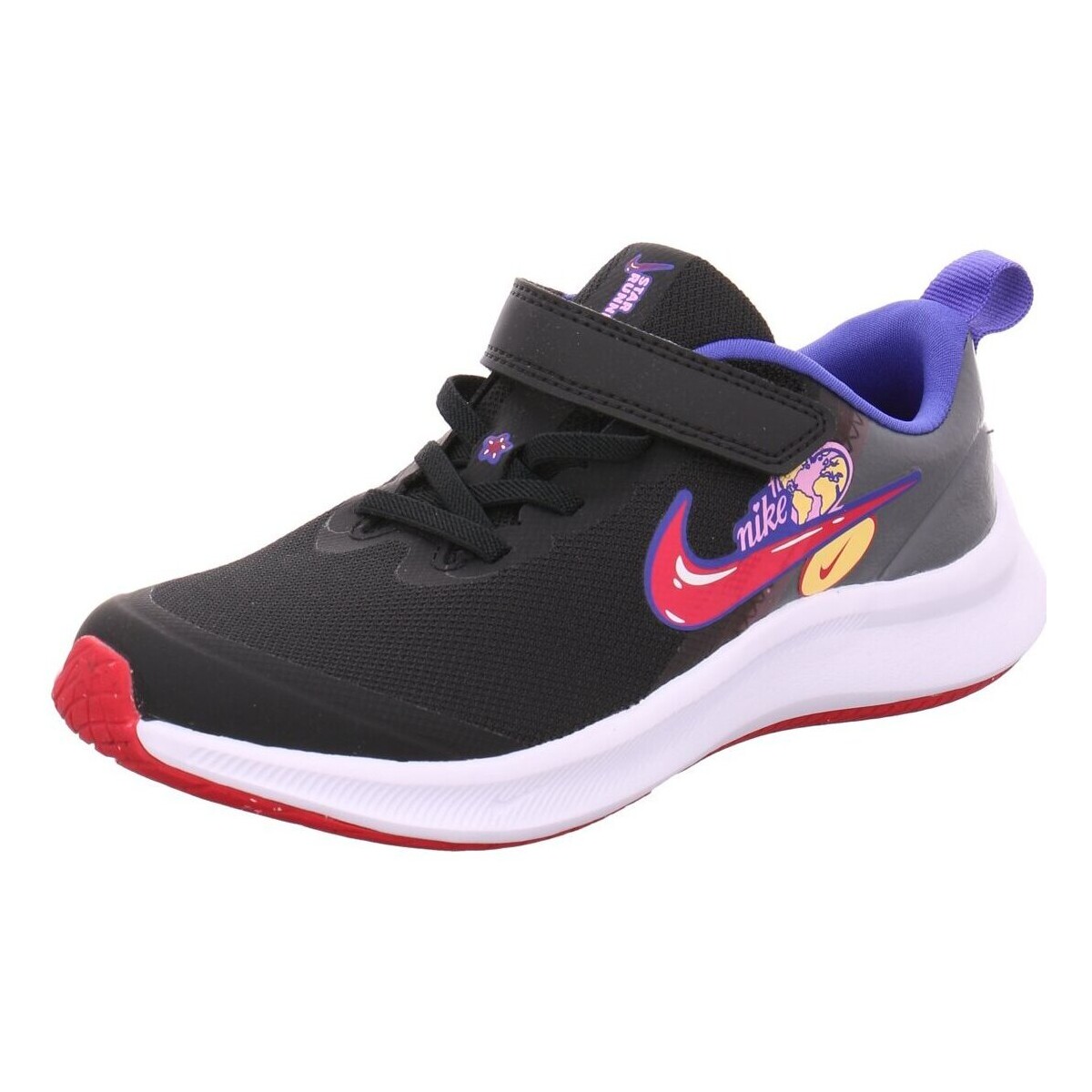Schuhe Mädchen Sneaker Nike Klettschuhe Star Runner 3 SE Little K,BLAC DJ4697 013 Schwarz