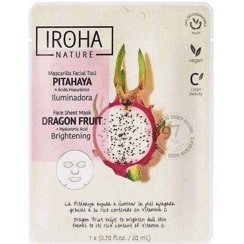 Accessoires Damen Masken Iroha Nature Nature Mask Dragon Fruit + Hyaluronic Acid 