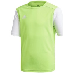 Kleidung Jungen T-Shirts adidas Originals Junior Estro 19 Grün, Weiß